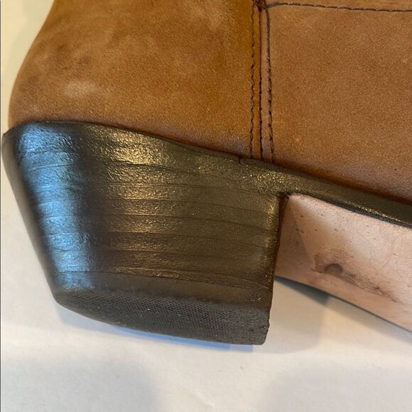 Giani Brown leather Heeled Boots with Western Charm - Picture 6 of 11